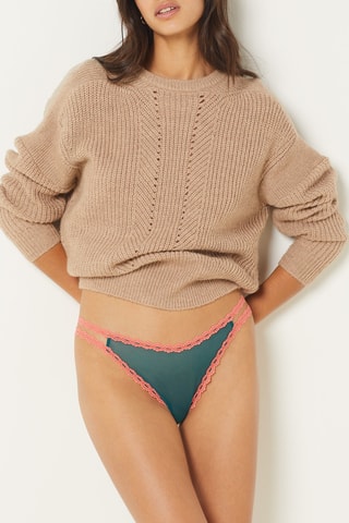 Cueca Bloom - Azul-pato