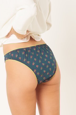 Cueca Joyeuse - Verde-escuro e vermelho