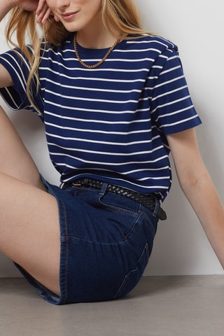 T-shirt - Azul - Etam