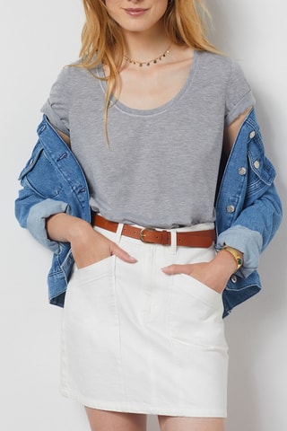 T-shirt - Cinzento - Etam