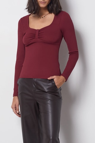 T-shirt - Vermelho - Etam