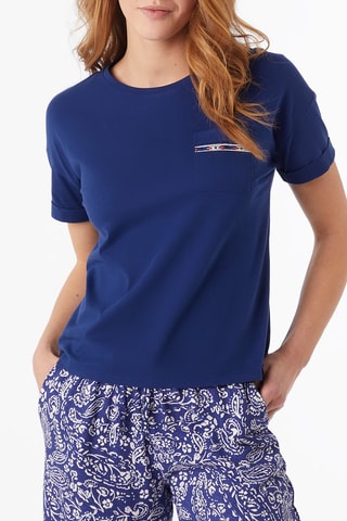 T-shirt Snow Azul-marinho - Etam