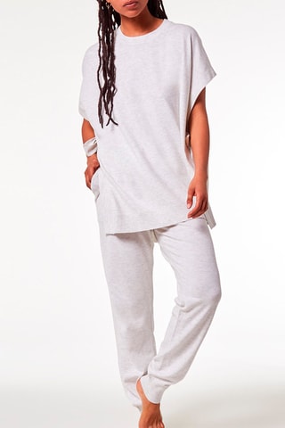 Blusa Belissa Cinzento-claro - Etam
