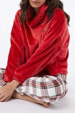 Sweat de veludo Enjy Fúcsia