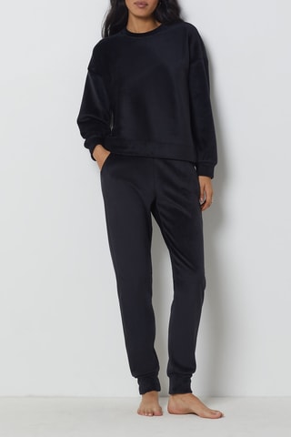 Sweat de pijama emgel - Preto
