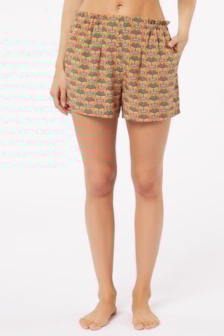 Calções de pijama cintura subida- Verde Asya - - Etam