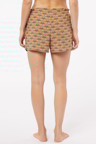 Calções de pijama cintura subida- Verde Asya - - Etam