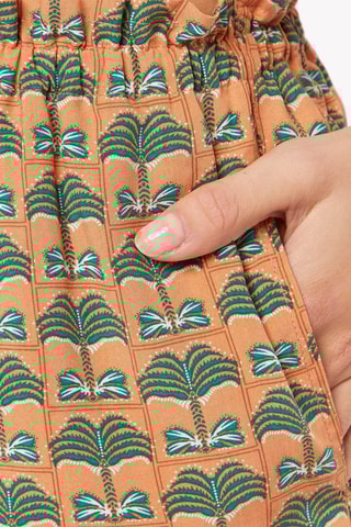 Calções de pijama cintura subida- Verde Asya - - Etam