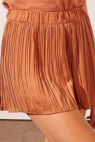 Short plissé taille haute Srila - Moutarde ocre - Etam