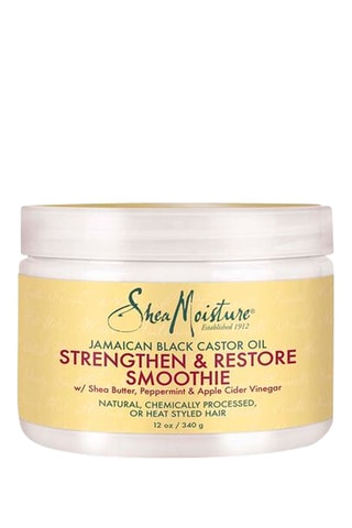 Crème coiffante fortifiante et restructurante à l'huile de ricin noir jamaïcain - Cheveux bouclés - 340 g