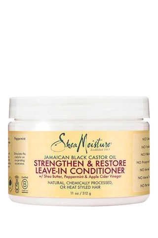 Après-shampoing sans rinçage fortifiant et restructurant à l'huile de ricin noir jamaïcain - Cheveux secs - 312 g