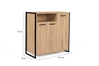 Sapateira industrial Alan - 73,2 x 35 x 75 cm