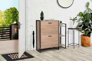 Sapateira 2 batentes Manufacture - 91 x 23,5 x 84,5 cm