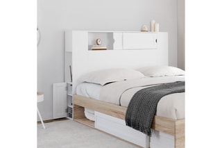 Cabeceira de cama sobre pés Orem - Branco