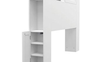 Cabeceira de cama sobre pés Orem - Branco