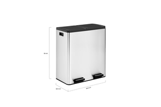 Caixote do lixo com duplo pedal - 60 l