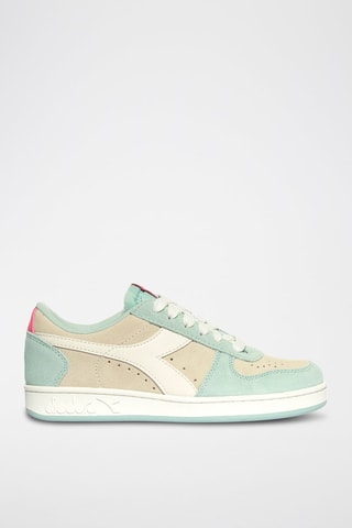 Baskets en cuir Sussurro - Beige et blanc