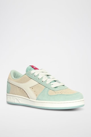 Baskets en cuir Sussurro - Beige et blanc
