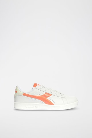 Baskets Game P GS - Corail et blanc