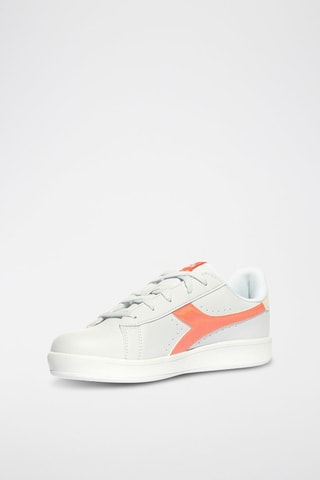 Baskets Game P GS - Corail et blanc