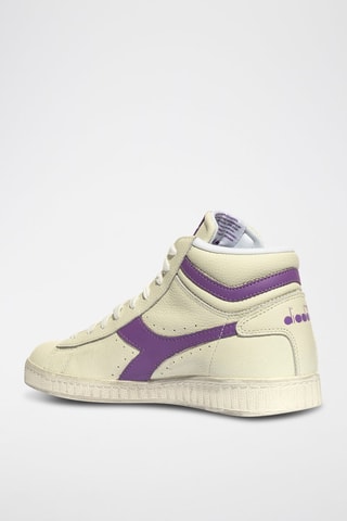 Baskets montantes en cuir Game L - Beige