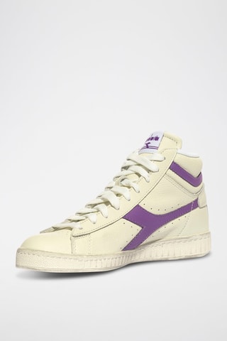 Baskets montantes en cuir Game L - Beige