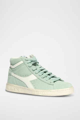 Baskets montantes en cuir Game L High - Ciel