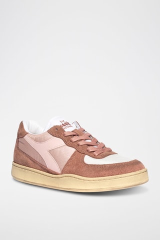 Baskets en cuir Ripstop - Rose