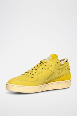Baskets en cuir Row Cut Softech - Vert anis