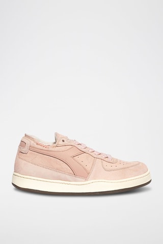 Baskets en cuir Row Cut Used WN - Rose