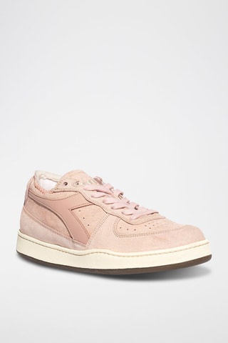 Baskets en cuir Row Cut Used WN - Rose