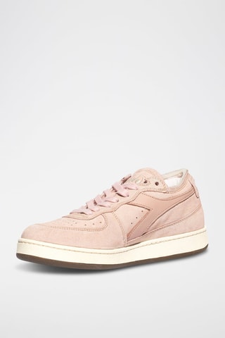 Baskets en cuir Row Cut Used WN - Rose