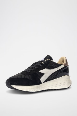 Baskets en cuir Venus Tech Dirty - Noir et blanc