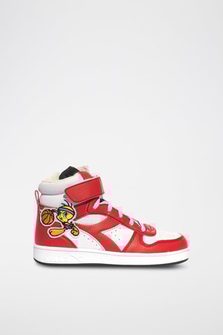 Baskets montantes Titi Titi et Grosminet Looney Tunes Magic Tweety PS - Rouge et blanc