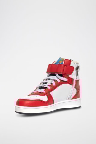 Baskets montantes Titi Titi et Grosminet Looney Tunes Magic Tweety PS - Rouge et blanc