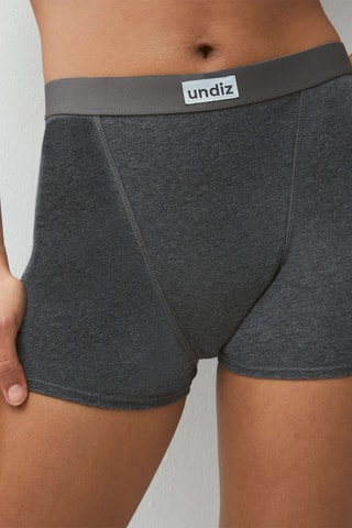 Shorties cintura subida Nogenriz - Cinzento