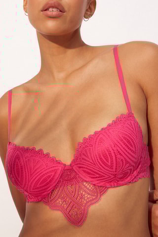 Soutien push-up Guipuriz - Rosa