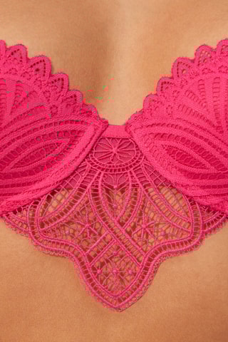 Soutien push-up Guipuriz - Rosa