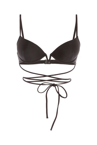 Parte de cima de biquíni push-up Sungraphiz - Preto - Undiz