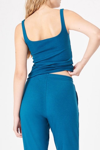 Camisola de alças Debisquariz - Azul-pato