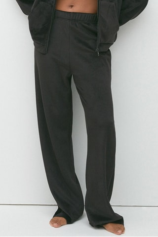 Calças wide legs cintura subida Milaniz - Preto - Undiz