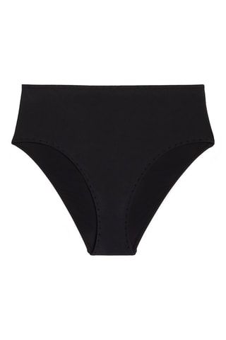 Cueca de biquíni de cintura alta Swimstoniz - Preto - Undiz