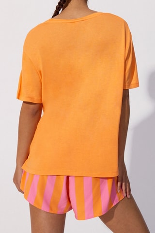 Calções de pijama Charliniz - Laranja e rosa - Undiz