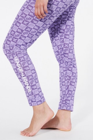 Calças de pijama League of Legemds em algodão biológico Playlegemdiz - Malva e violeta - Undiz
