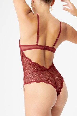 Body-tanga push-up Jewliz - Bordô - Undiz