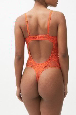 Body-string ampliforma Feel Goodiz Lace - Coral - Undiz