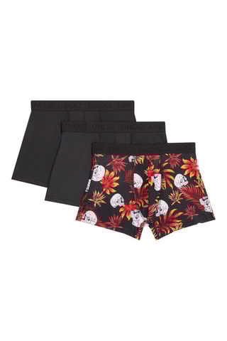3 boxers Teentropiz - Preto e branco