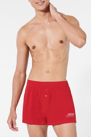 2 boxers Alabouchiz - Vermelho e rosa