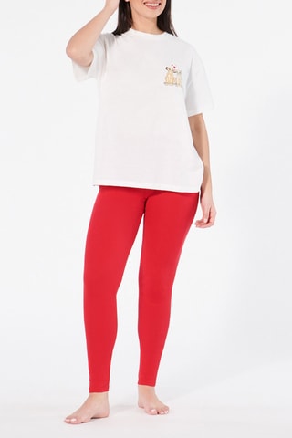 Leggings de cintura alta Iloveiz - Vermelho
