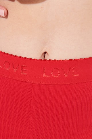Leggings de cintura alta Iloveiz - Vermelho